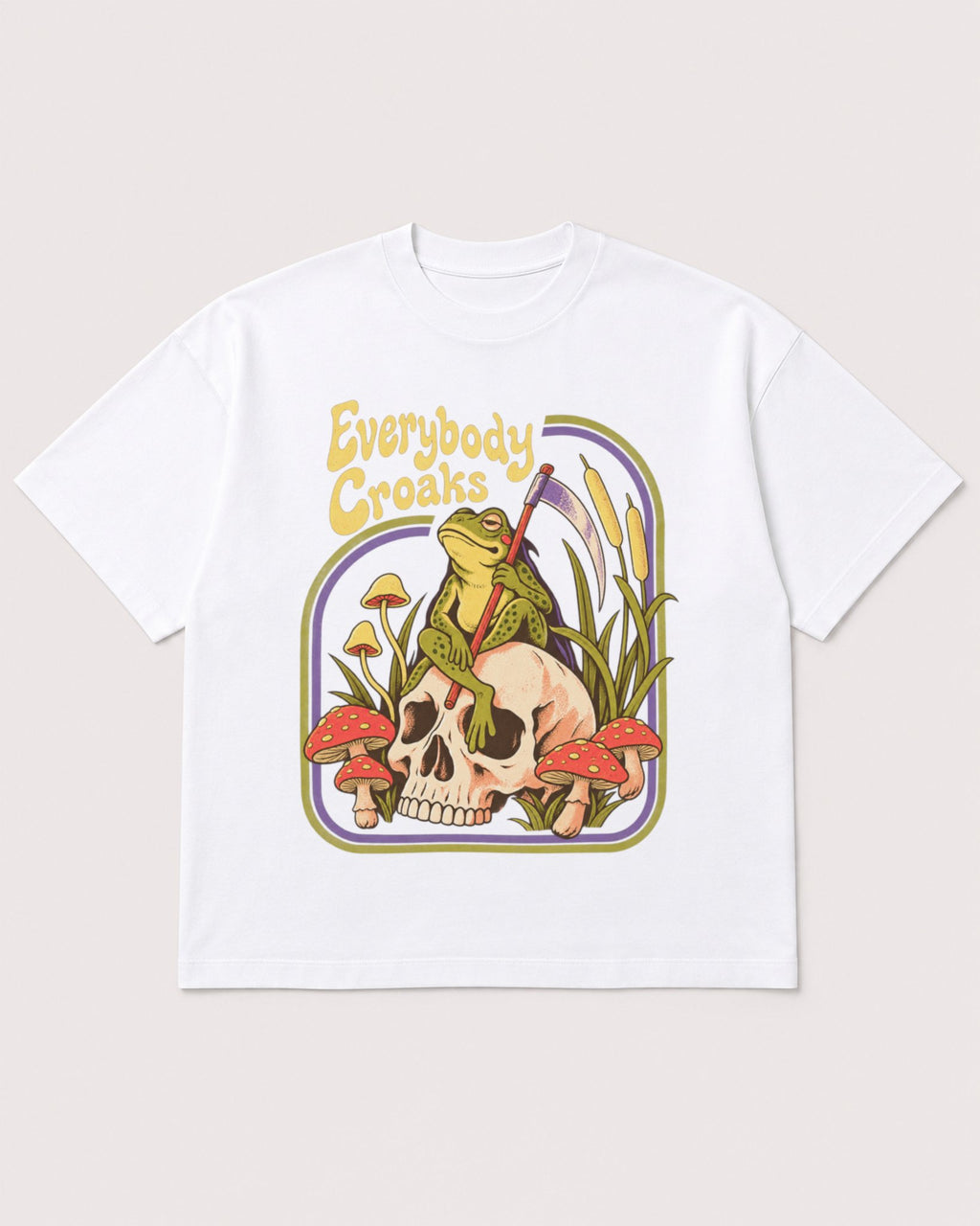 Mockup Boxy Heavyweight Tee White product