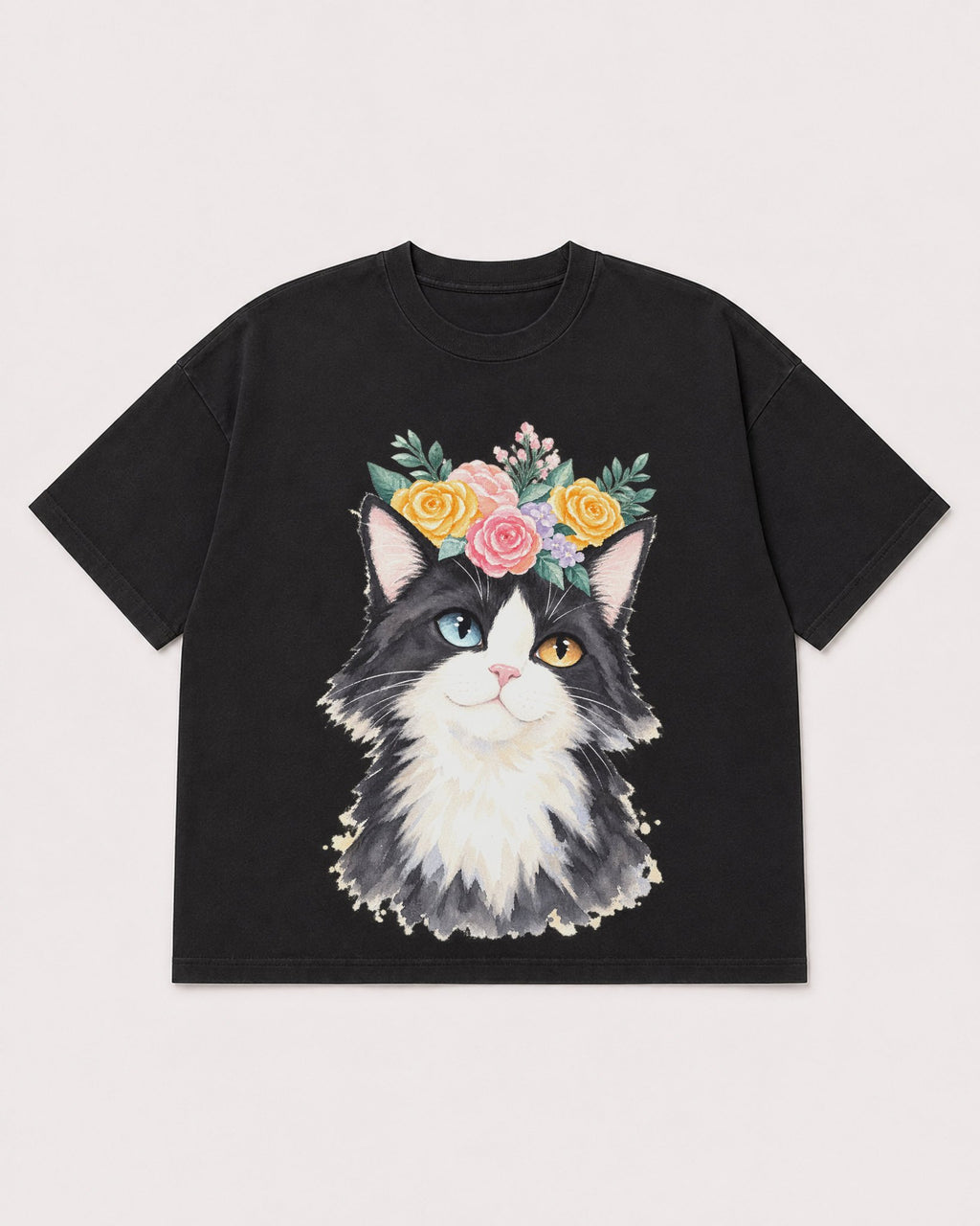 Mockup Boxy Heavyweight Tee Black product