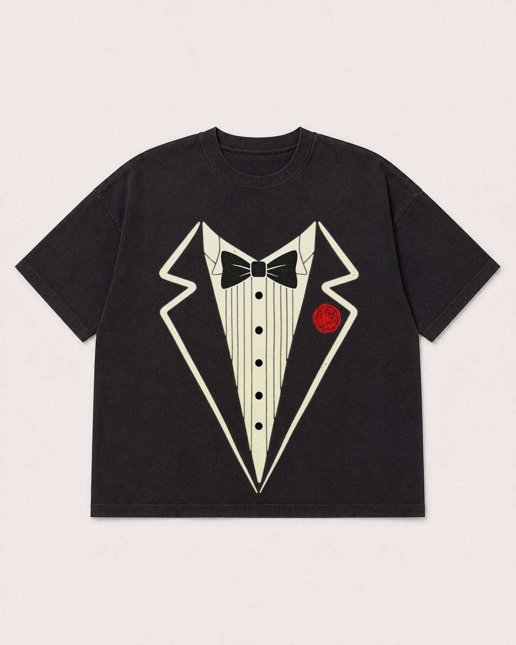 Mockup Boxy Heavyweight Tee Black product