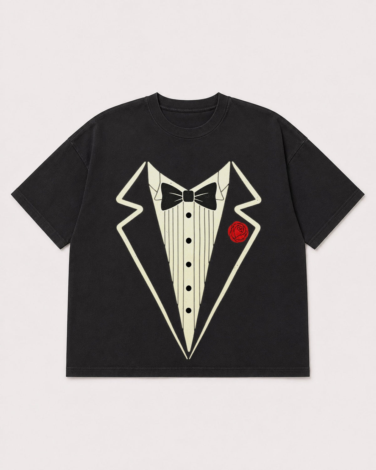 Mockup Boxy Heavyweight Tee Black product