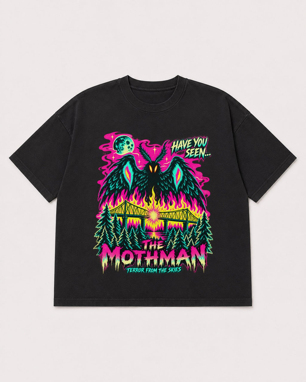 Mockup Boxy Heavyweight Tee Black product