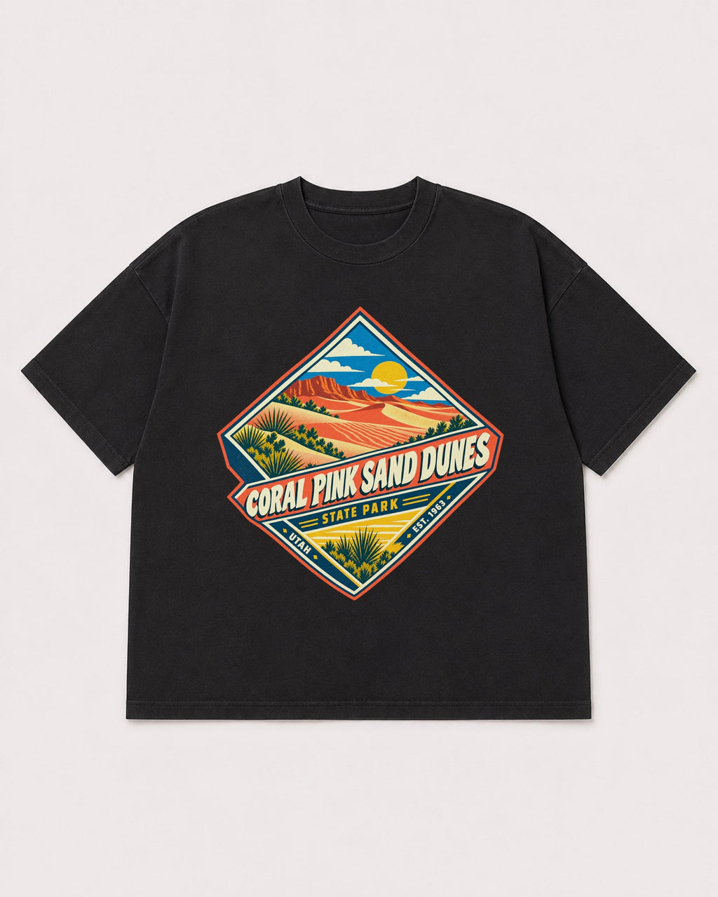 Mockup Boxy Heavyweight Tee Black product