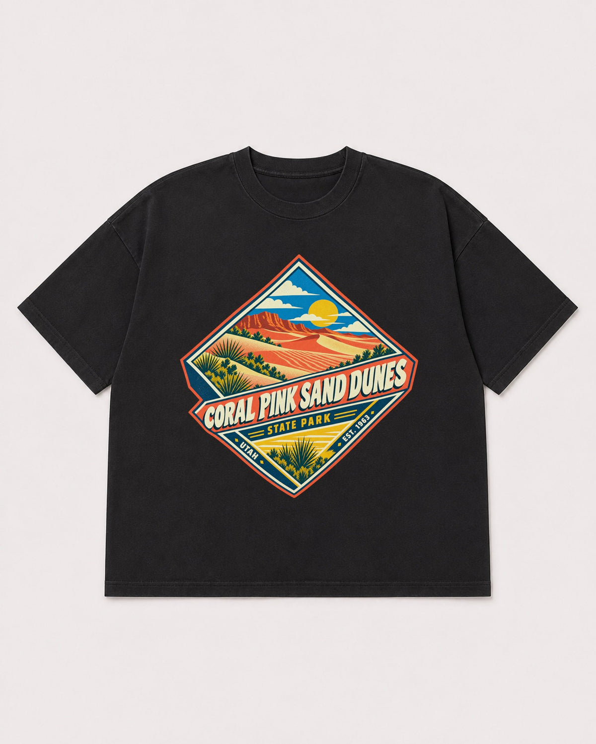 Mockup Boxy Heavyweight Tee Black product