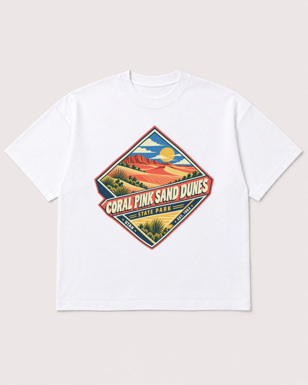 Mockup Boxy Heavyweight Tee White product
