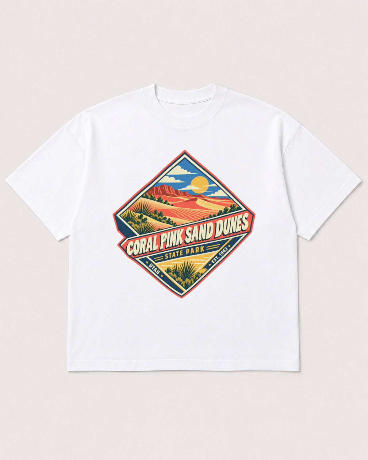 Mockup Boxy Heavyweight Tee White product