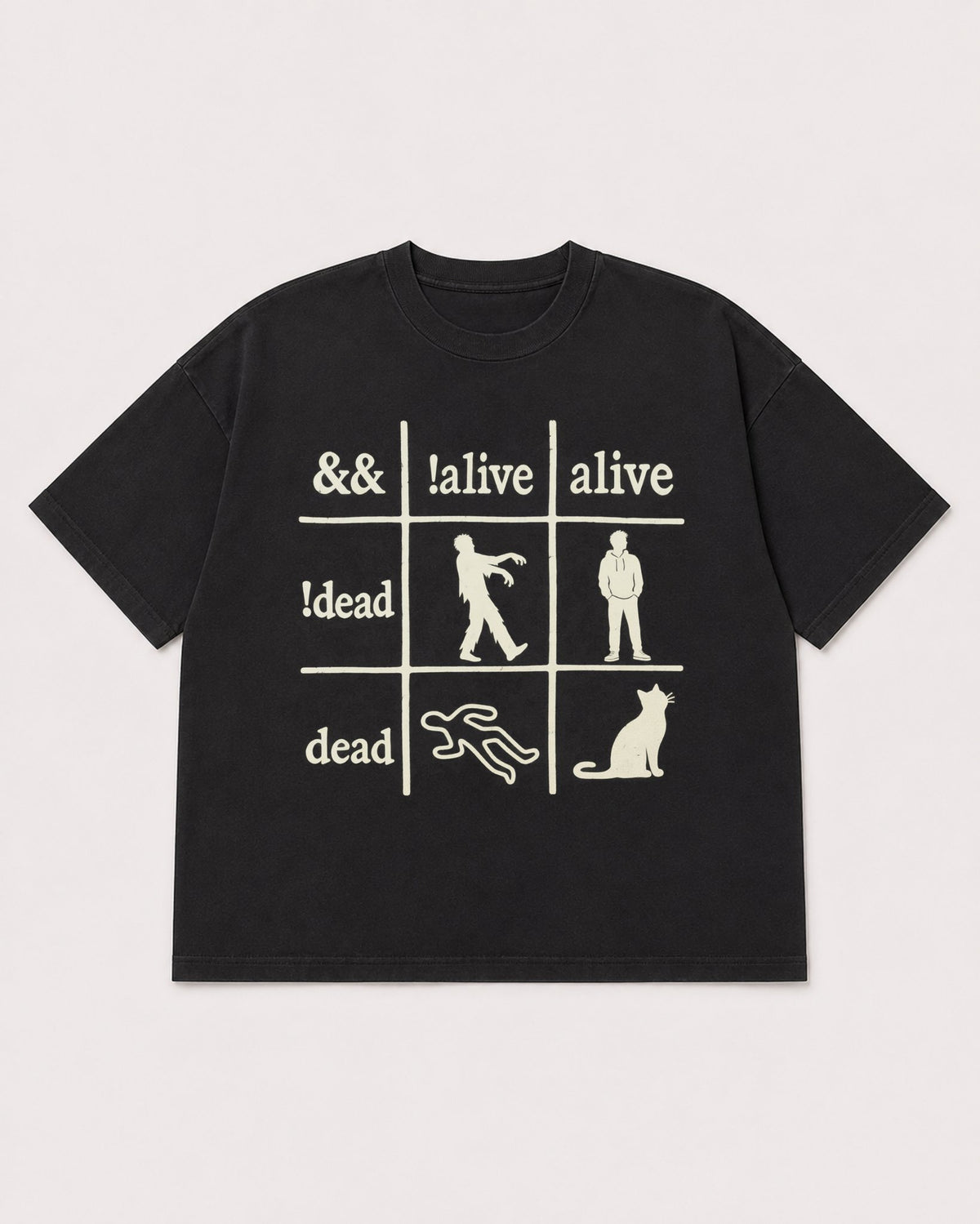 Mockup Boxy Heavyweight Tee Black product