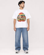 Mockup Boxy Heavyweight Tee White male full-body 02
