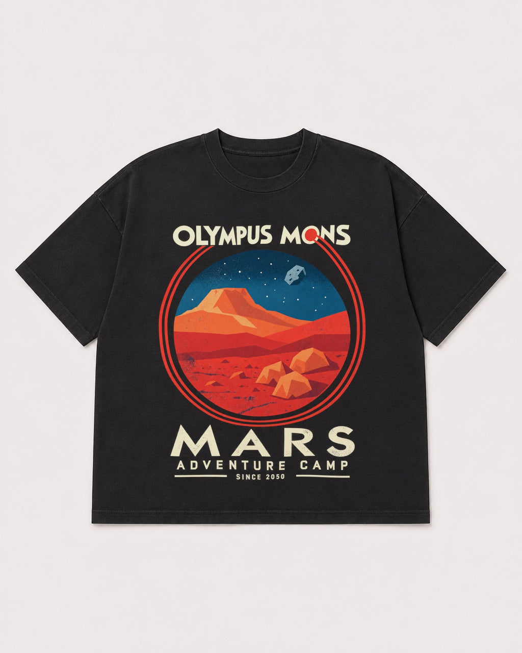 Mockup Boxy Heavyweight Tee Black product