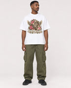 Mockup Boxy Heavyweight Tee White male full-body 14
