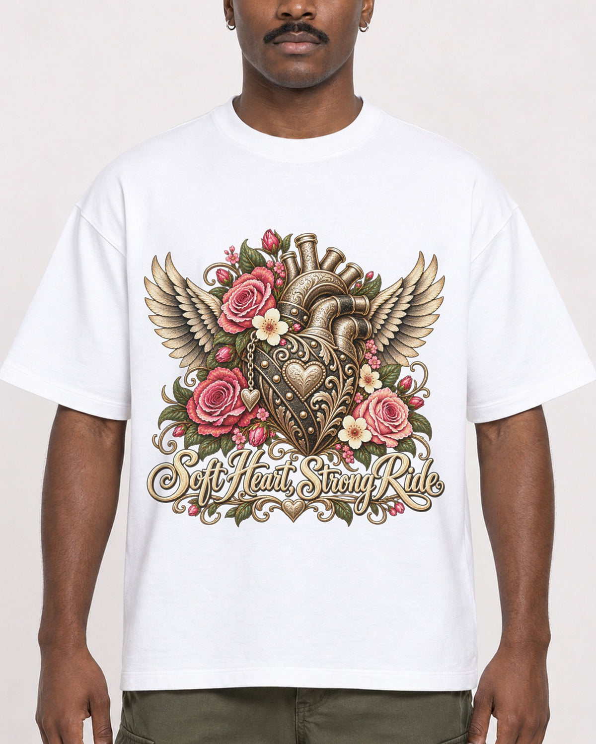 Mockup Boxy Heavyweight Tee White male close-up 14