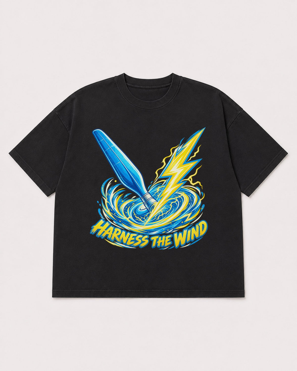 Mockup Boxy Heavyweight Tee Black product