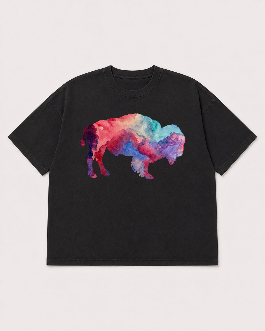 Mockup Boxy Heavyweight Tee Black product