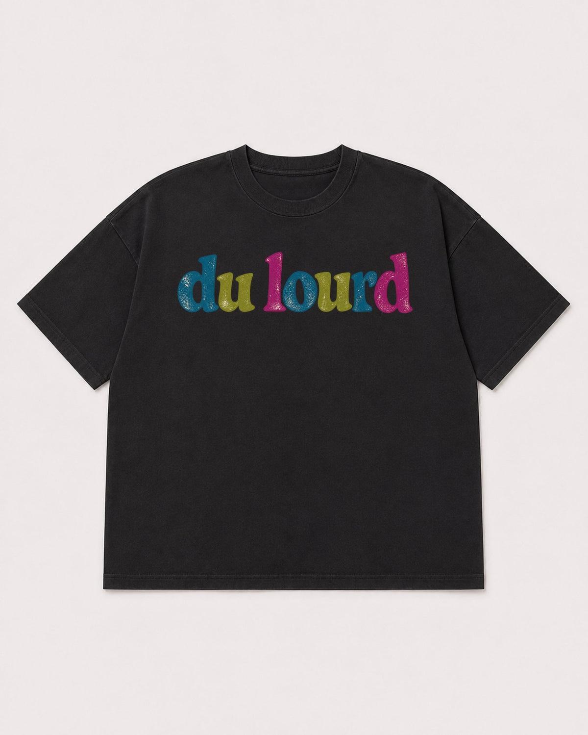 Mockup Boxy Heavyweight Tee Black product