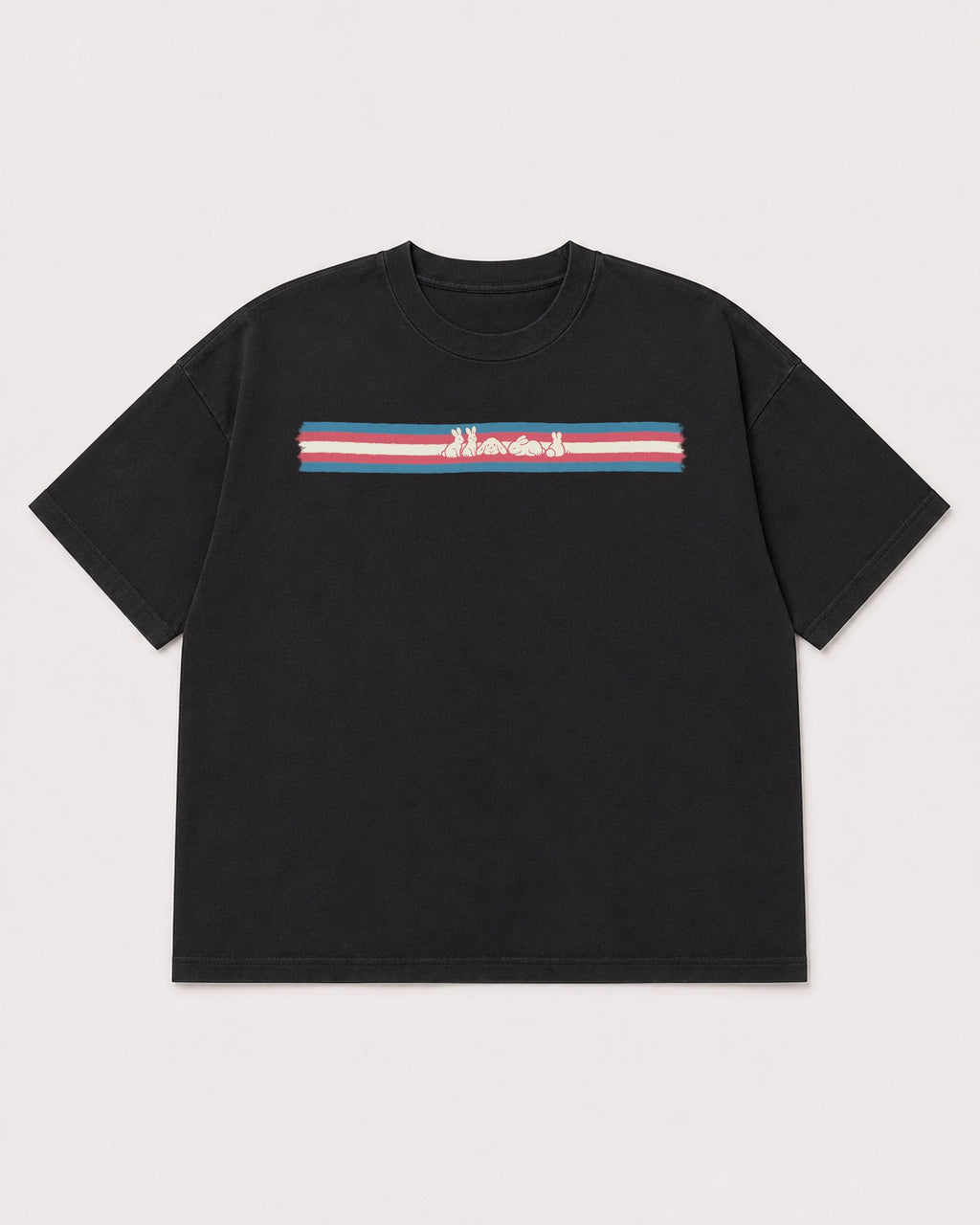 Mockup Boxy Heavyweight Tee Black product