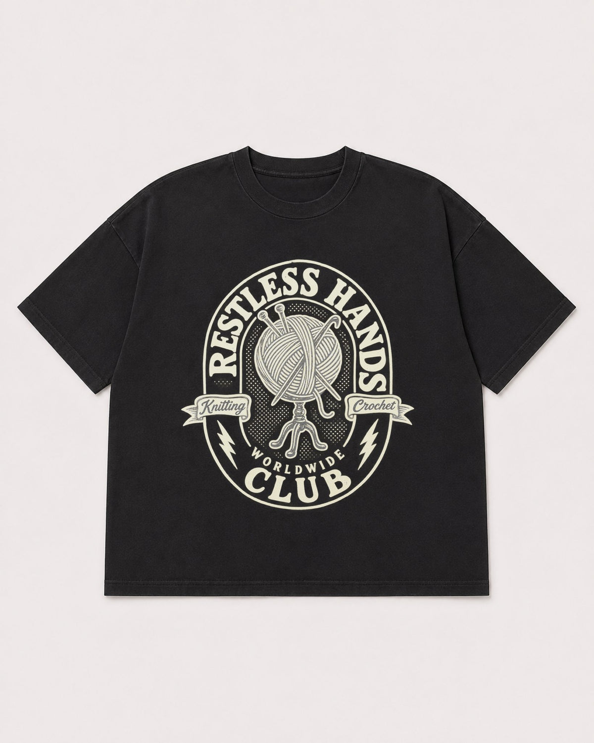 Mockup Boxy Heavyweight Tee Black product