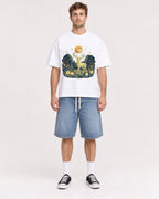 Mockup Boxy Heavyweight Tee White male full-body 08