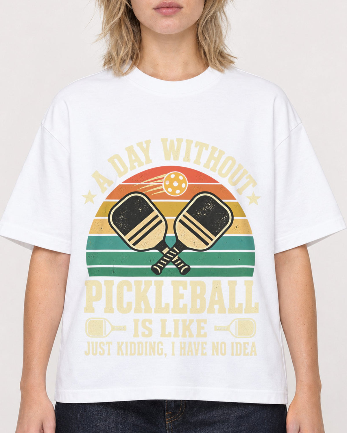 Mockup Boxy Heavyweight Tee White female close-up 19