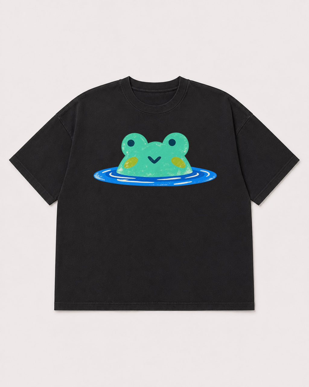 Mockup Boxy Heavyweight Tee Black product