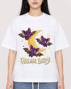 Mockup Boxy Heavyweight Tee White female close-up 01