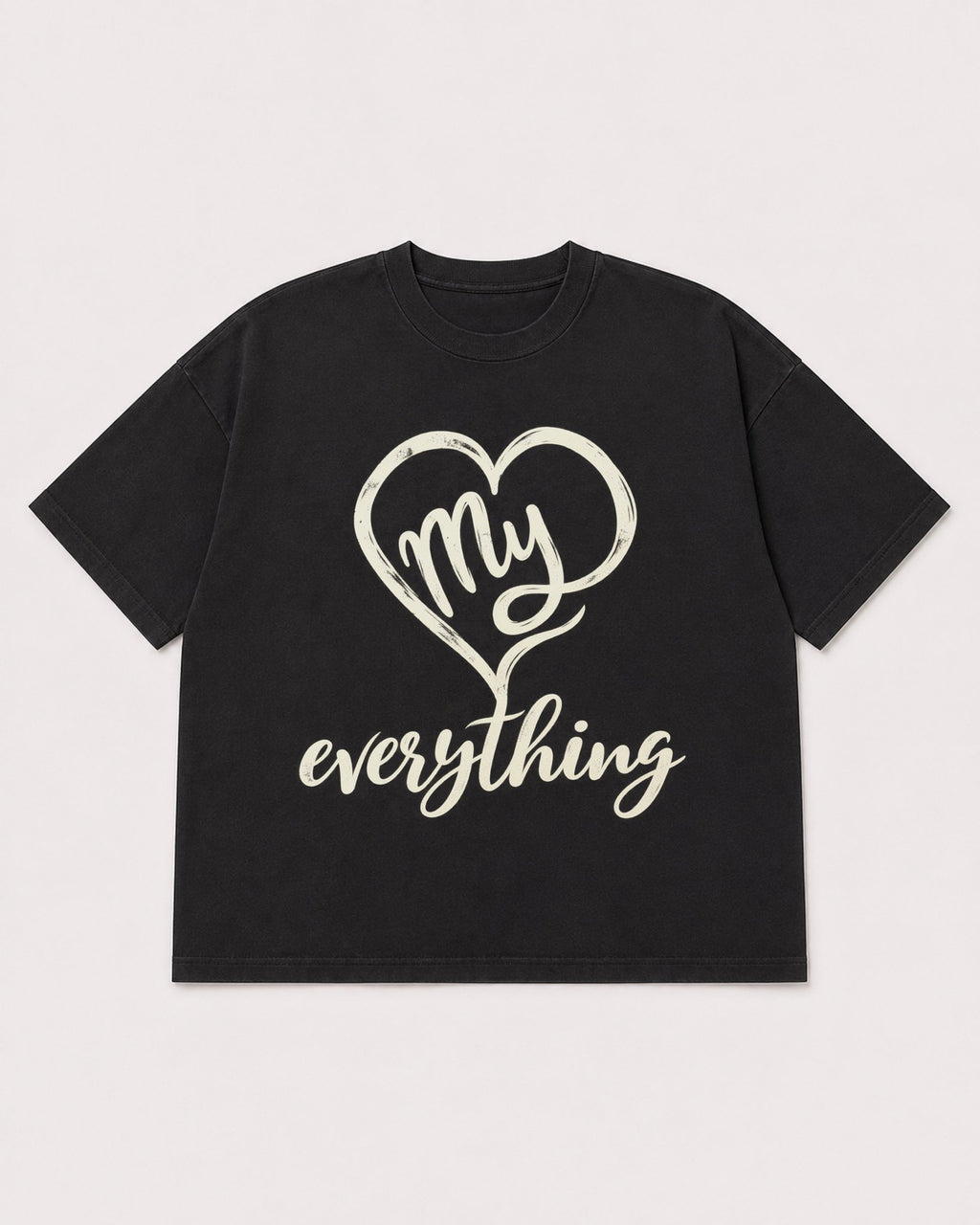 Mockup Boxy Heavyweight Tee Black product
