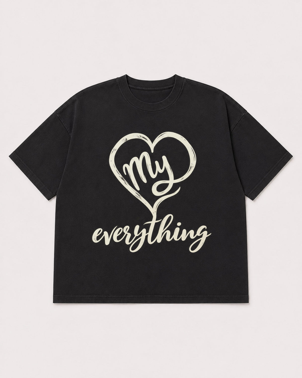 Mockup Boxy Heavyweight Tee Black product