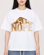 Mockup Boxy Heavyweight Tee White female close-up 01