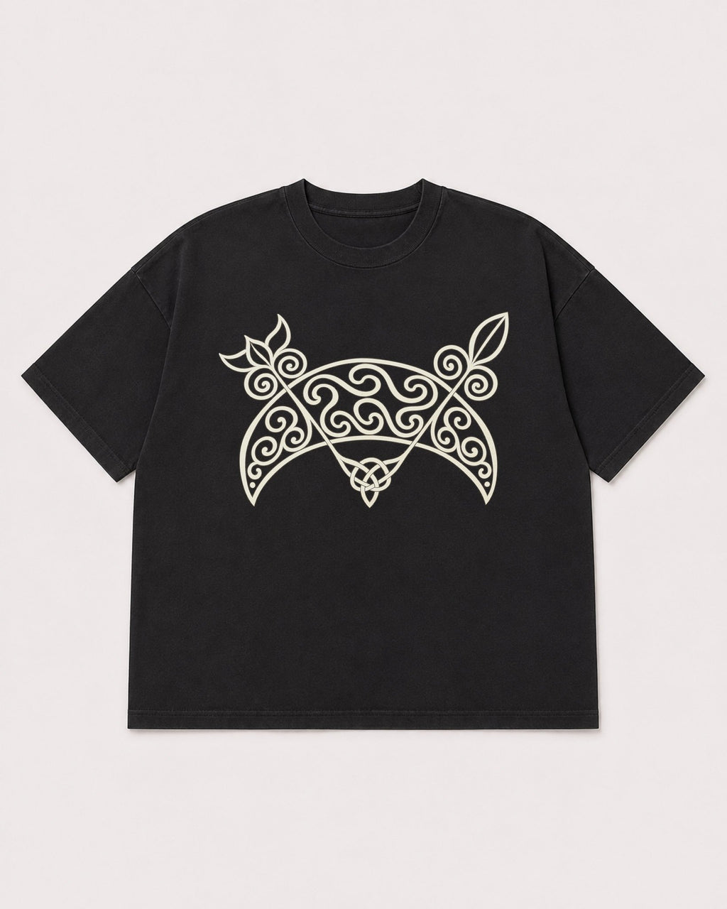Mockup Boxy Heavyweight Tee Black product