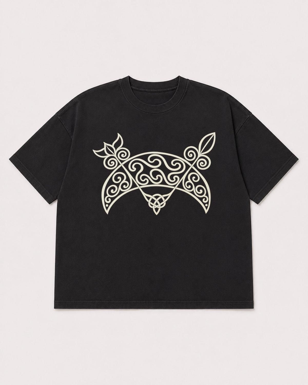 Mockup Boxy Heavyweight Tee Black product