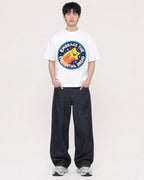 Mockup Boxy Heavyweight Tee White male full-body 01