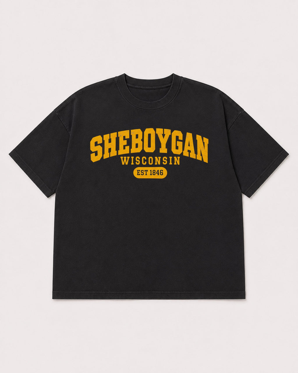 Mockup Boxy Heavyweight Tee Black product