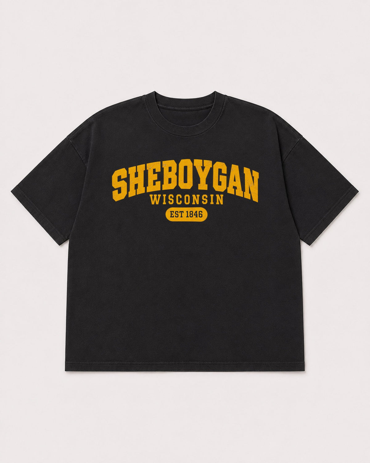 Mockup Boxy Heavyweight Tee Black product