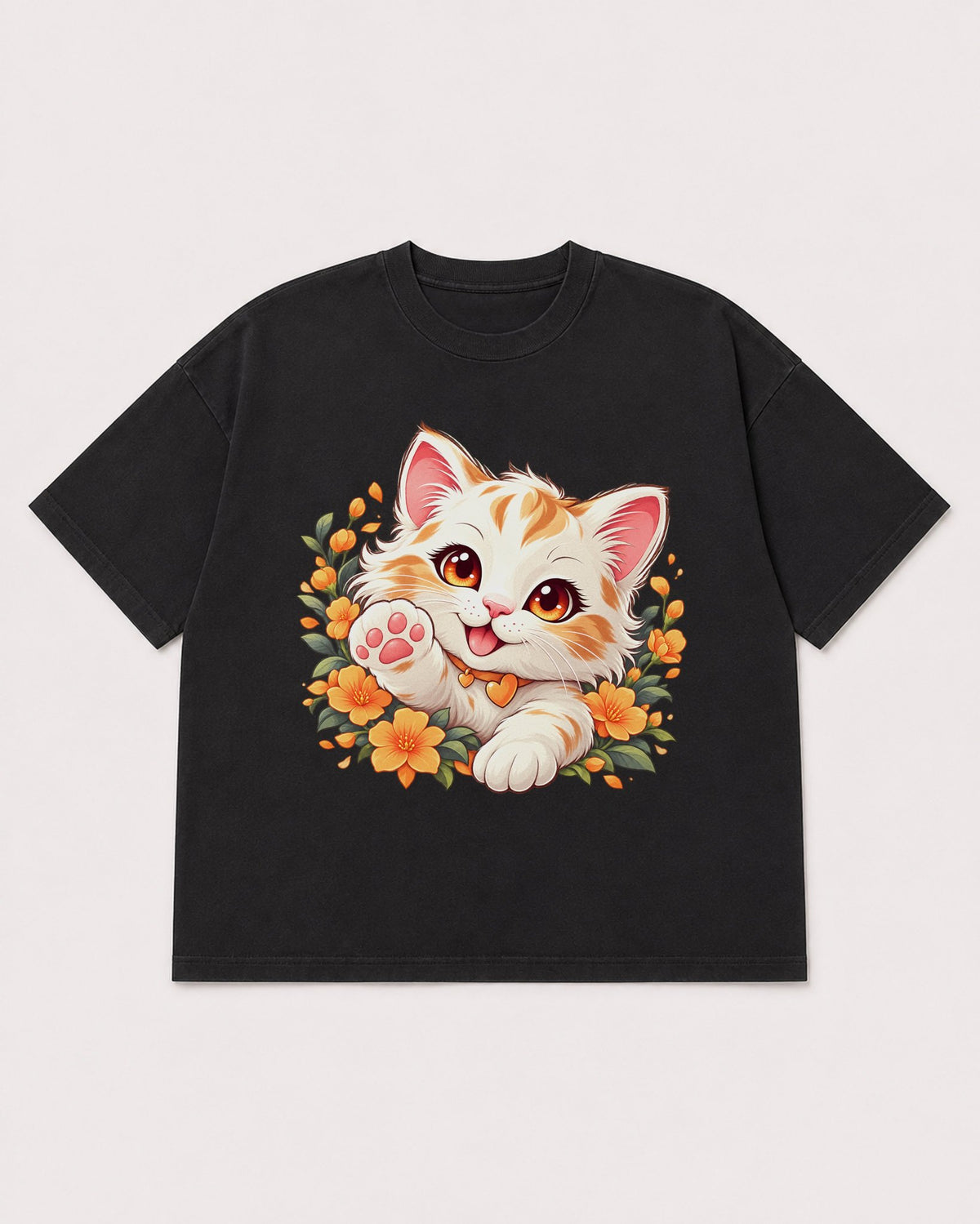 Mockup Boxy Heavyweight Tee Black product