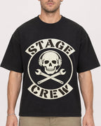 Mockup Boxy Heavyweight Tee Black male close-up 08
