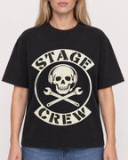 Mockup Boxy Heavyweight Tee Black female close-up 08