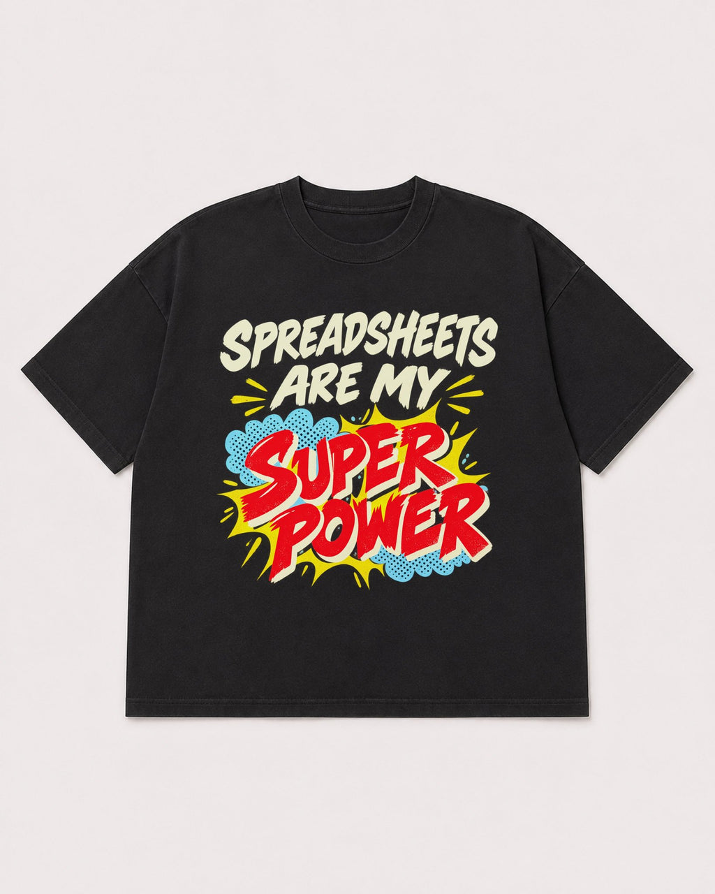 Mockup Boxy Heavyweight Tee Black product