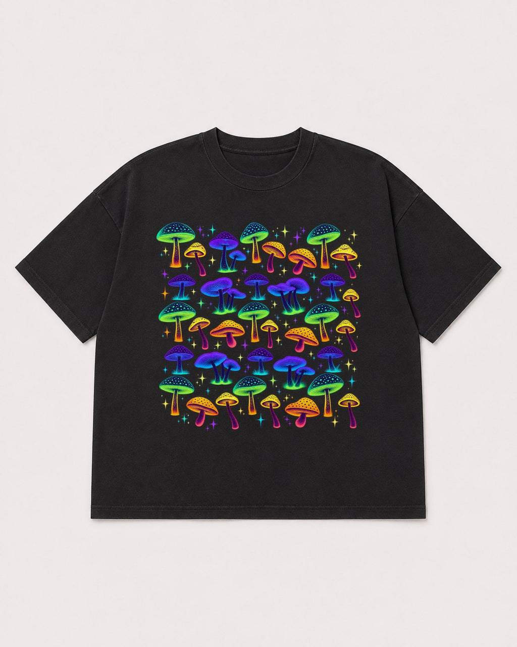 Mockup Boxy Heavyweight Tee Black product