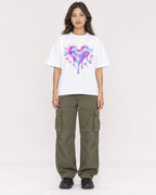 Mockup Boxy Heavyweight Tee White female full-body 02