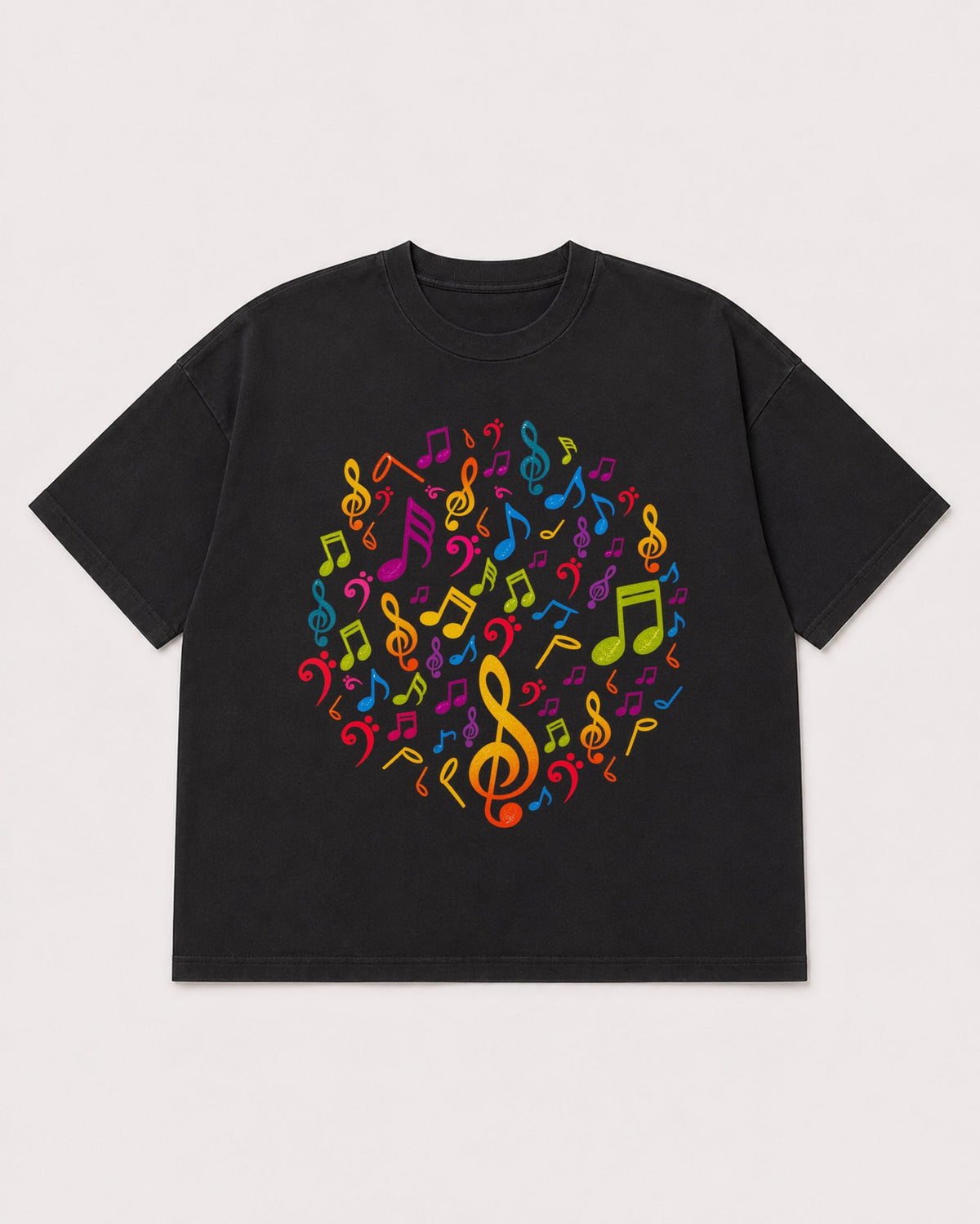Mockup Boxy Heavyweight Tee Black product