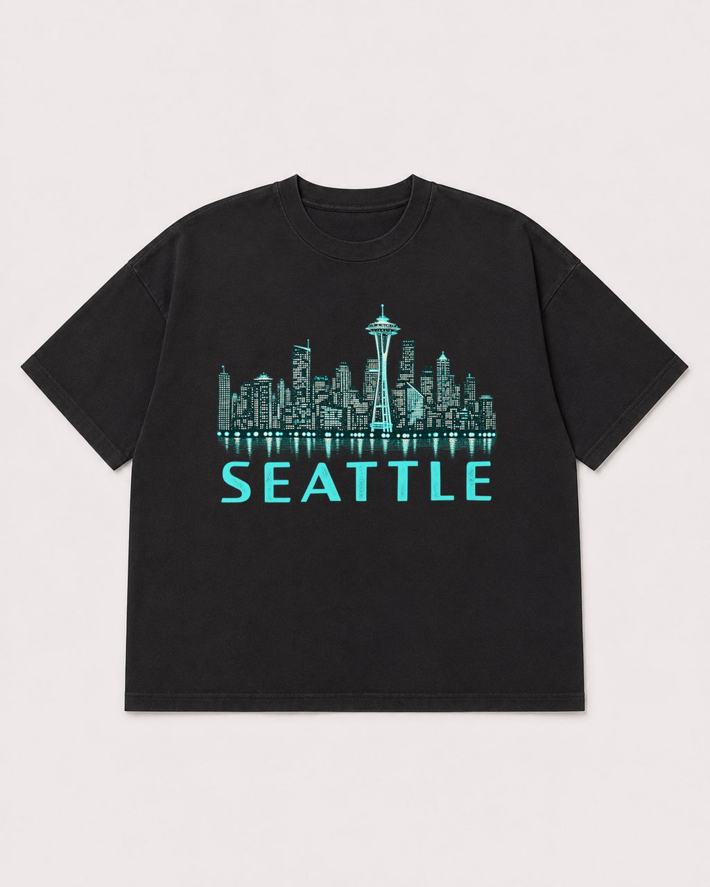 Mockup Boxy Heavyweight Tee Black product