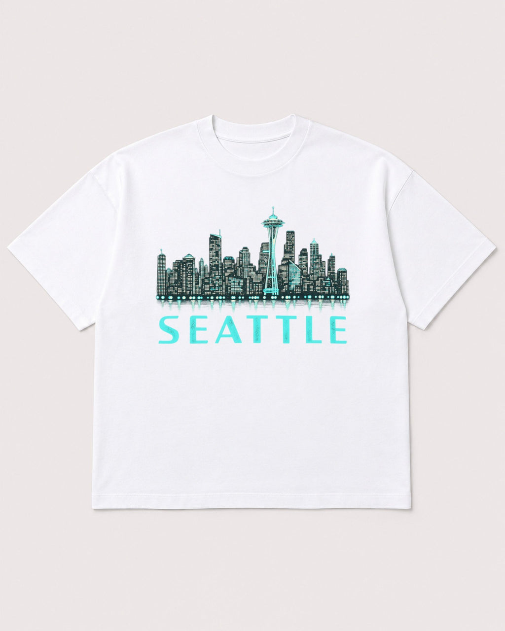 Mockup Boxy Heavyweight Tee White product