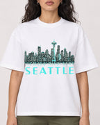 Mockup Boxy Heavyweight Tee White female close-up 07