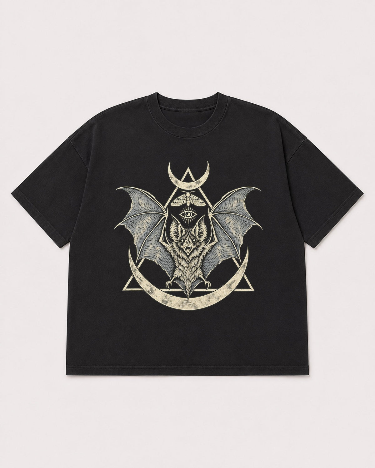 Mockup Boxy Heavyweight Tee Black product