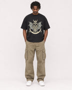 Mockup Boxy Heavyweight Tee Black male full-body 04