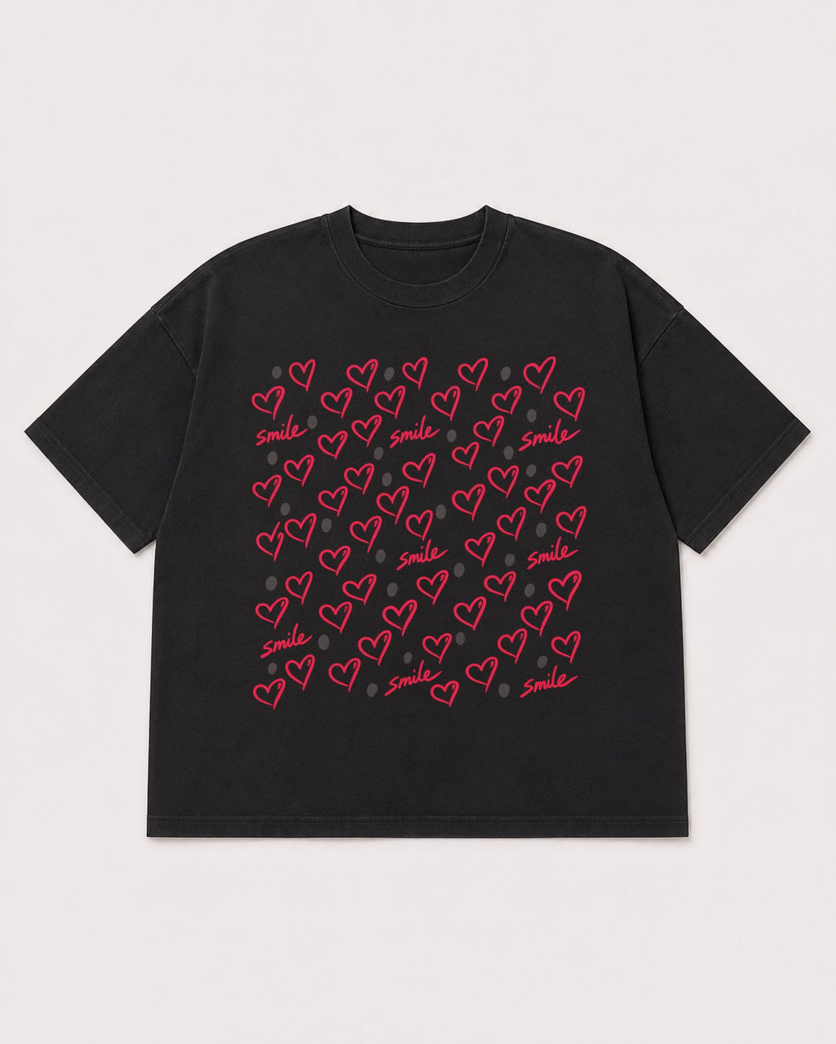 Mockup Boxy Heavyweight Tee Black product