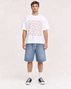 Mockup Boxy Heavyweight Tee White male full-body 08
