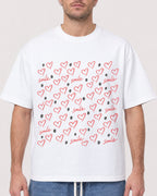 Mockup Boxy Heavyweight Tee White male close-up 08