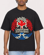 Mockup Boxy Heavyweight Tee Black male close-up 05
