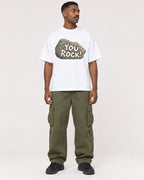 Mockup Boxy Heavyweight Tee White male full-body 14