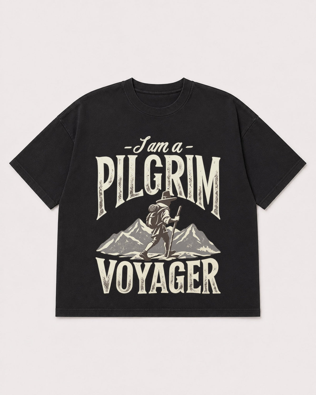Mockup Boxy Heavyweight Tee Black product