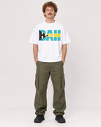 Mockup Boxy Heavyweight Tee White male full-body 09
